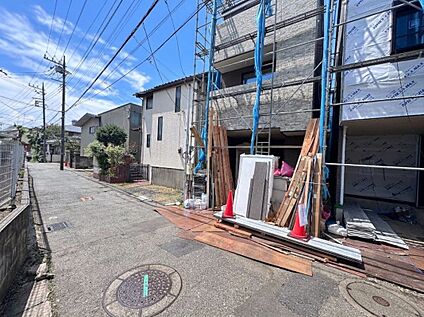 現地前面道路