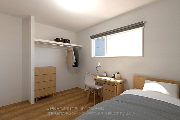 【完成予想パース 洋室2】洋室2 7帖