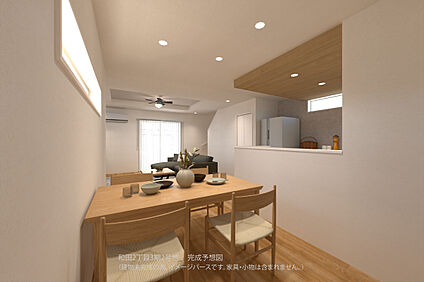 【完成予想図(LDK)/2号地】