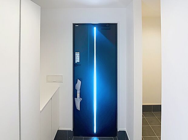 【玄関】玄関扉からは明るい光が差し込みます。