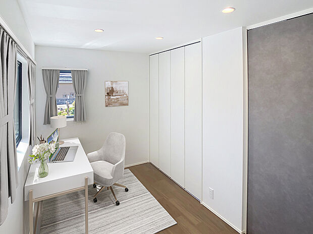 【洋室】5.7帖の洋室は、子供部屋にも趣味部屋にも使えます。