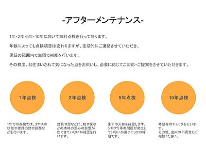 アフターメンテナンス　