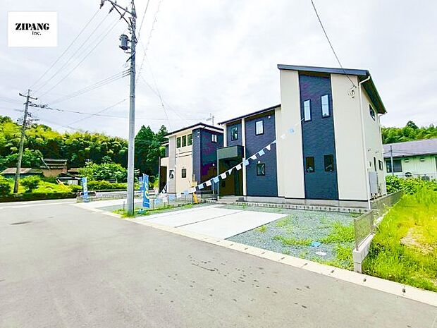 【現地外観写真】現地完成済みですので即日見学可能です♪周辺物件とともにご紹介させていただきますのでお気軽にお問い合わせください!