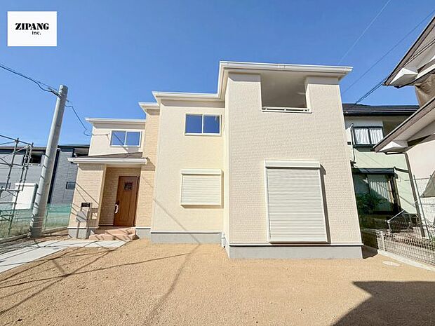 【現地外観写真】現地完成済みですので即日見学可能です♪周辺物件とともにご紹介させていただきますのでお気軽にお問い合わせください!