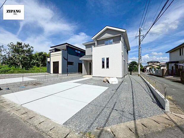 【現地外観写真】現地完成済みですので即日見学可能です♪周辺物件とともにご紹介させていただきますのでお気軽にお問い合わせください!