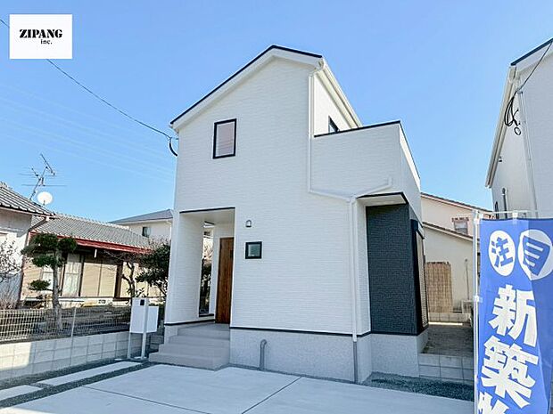 【現地外観写真】現地完成済みですので即日見学可能です♪周辺物件とともにご紹介させていただきますのでお気軽にお問い合わせください!