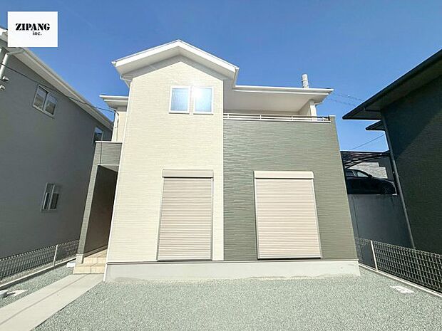 【現地外観写真】現地完成済みですので即日見学可能です♪周辺物件とともにご紹介させていただきますのでお気軽にお問い合わせください!