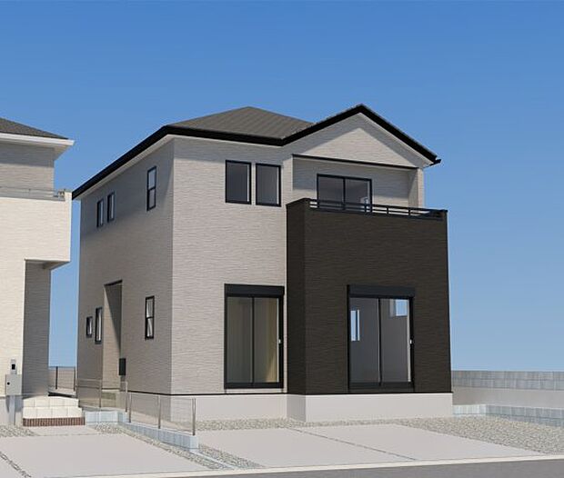 【現地外観写真】ただいま建築中です♪周辺物件とともにご紹介させていただきますのでお気軽にお問い合わせください。（外観は完成イメージです） 