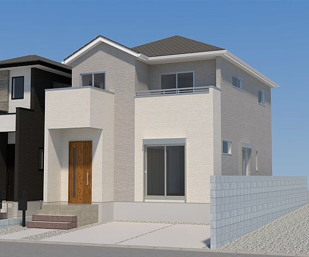 【現地外観写真】ただいま建築中です♪周辺物件とともにご紹介させていただきますのでお気軽にお問い合わせください。（画像は完成イメージです） 