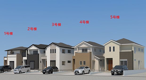 【現地外観写真】ただいま建築中です♪周辺物件とともにご紹介させていただきますのでお気軽にお問い合わせください。(画像は完成イメージです)