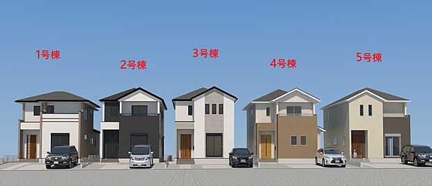 【現地外観写真】ただいま建築中です♪周辺物件とともにご紹介させていただきますのでお気軽にお問い合わせください。(画像は完成イメージです)