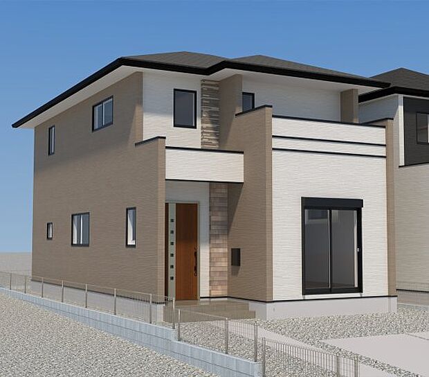 【現地外観写真】ただいま建築中です♪周辺物件とともにご紹介させていただきますのでお気軽にお問い合わせください。(画像は完成イメージです)