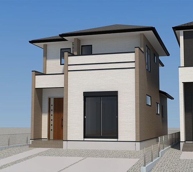 【現地外観写真】ただいま建築中です♪周辺物件とともにご紹介させていただきますのでお気軽にお問い合わせください。(画像は完成イメージです)