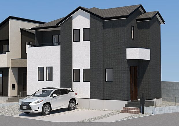 【現地外観写真】ただいま建築中です。周辺物件とともにご紹介させていただきますのでお気軽にお問い合わせください。(外観は完成イメージです)