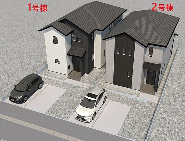 【外観】【現地外観写真】ただいま建築中です。周辺物件とともにご紹介させていただきますのでお気軽にお問い合わせください。（外観は完成イメージです） 