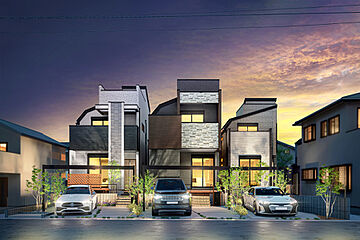 ルシェール板橋区常盤台～土地４０坪×屋上付き２階建てデザイン住宅～ 外観