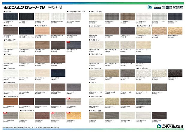 【外装 ニチハ社製 サイディング】厚さ16mm 金物通気工法(釘打ち施工と違い、釘頭が分かりにくい仕上がり、その上壁内通気により壁内通気促進、雨漏れ防止にも有効)+汚れを落とすマイクロガード仕様