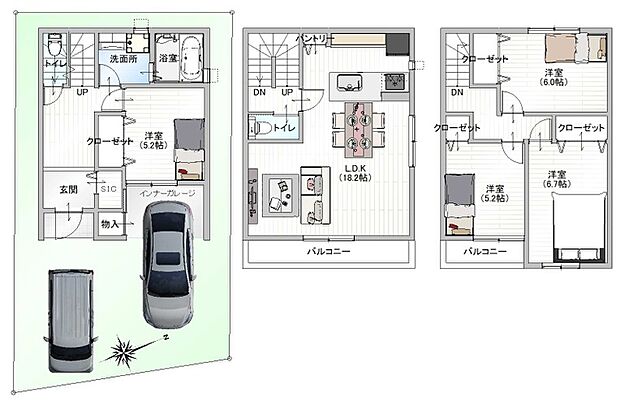 参考プラン(2)土地建物セット価格4380万円
