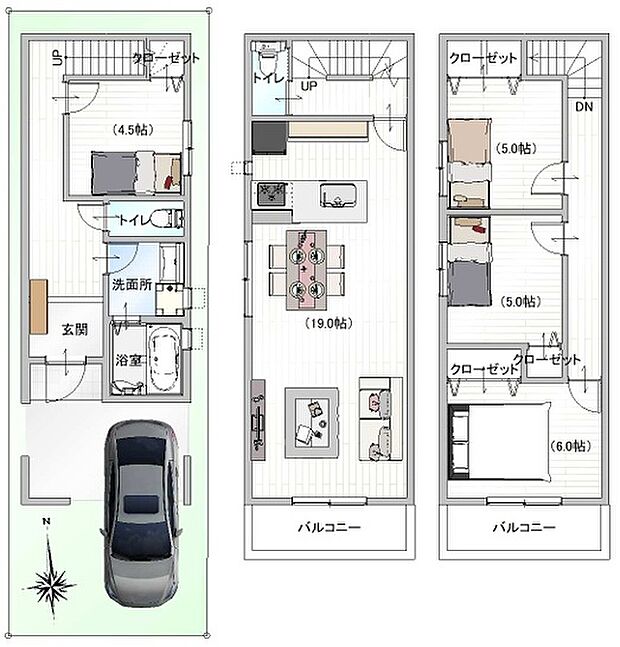 【参考プラン図】土地建物セット価格4280万円