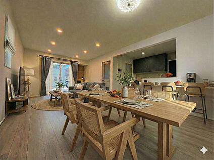 区画8-5リビングダイニング