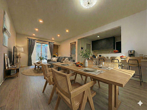 【区画8-5リビングダイニング】※家具家電などはCG加工を施しております。