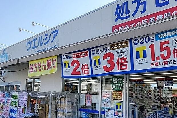 ウェルシア八王子弐分方店（約480m）