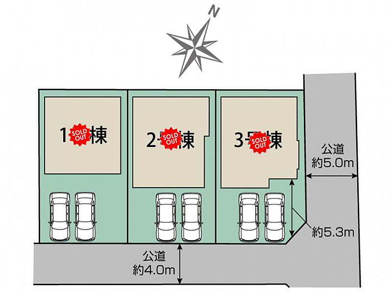 千葉市稲毛区長沼町3期3棟 区画図