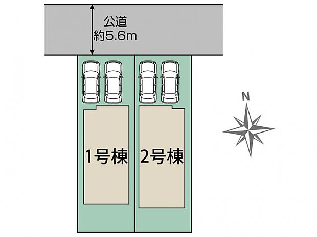 千葉市花見川区さつきが丘1丁目2棟 区画図
