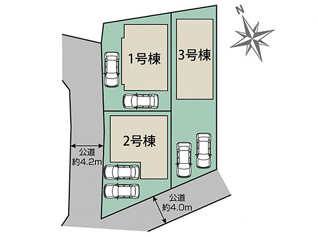 千葉市稲毛区園生町2期3棟 区画図
