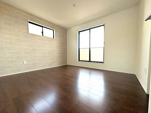 【寝室】☆7帖洋室☆アクセントクロスがお洒落なお部屋♪