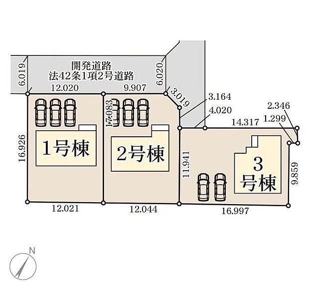 【全体区画図】※2・3号棟ご成約済み