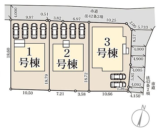 【全体区画図】※2・3号棟ご成約済み