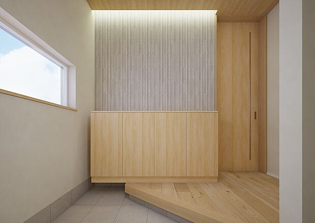 【内観パース】玄関ホール