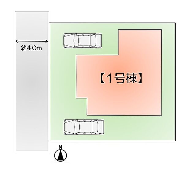 【-】 限定1区画！38坪超のゆとりある敷地です。2台分の駐車スペースは、バイクや自転車置き場としても重宝します。