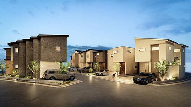 【【街並みイメージ・夕】】9区画のNEWタウン！分譲地ならではの美しい街並みが広がります。近鉄南大阪線・地下鉄谷町線の2WAYアクセスが可能な利便性の良い立地です。