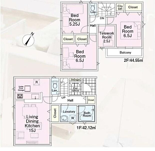 (1号棟)、3LDK+S、土地面積86.92m2、建物面積86.67m2