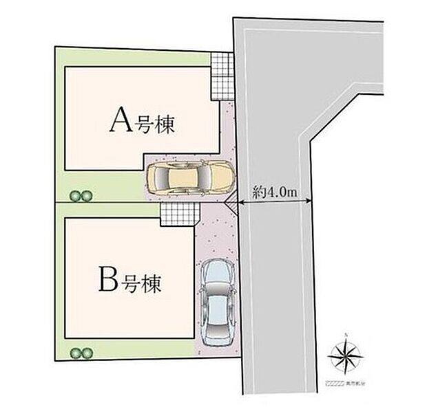 前面の道路は車の往来が少ない道となっておりますので、小さなお子様のいるご家庭も安心です♪

