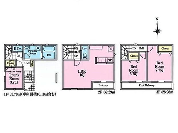 【2LDK+S】◇陽当りとプライバシー性に恵まれた2階リビングプラン♪
◇移動に便利な2部屋から行き来できる南面バルコニー付き♪
◇窓付きの納戸は収納スペースもあり、居室としても問題なくお使いいただけます♪