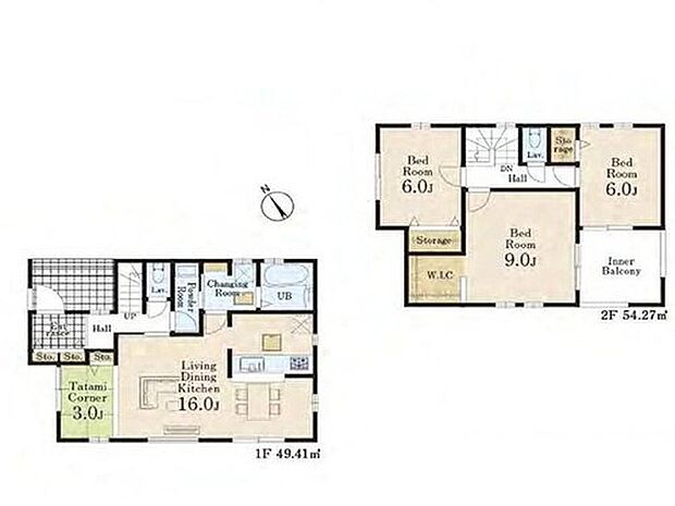 【3LDK】寛ぐのに丁度いい広さの和室は、赤ちゃんのお昼寝スペースにも最適です♪
主寝室は9帖ありウォークインクローゼットもあるのでお部屋を広々お使いいただけます♪