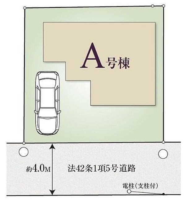 【全体区画図】カースペース完備！人気の低層住居専用地域は落ち着いた住環境です。交通量も少ないので、小さなお子様にも安心♪