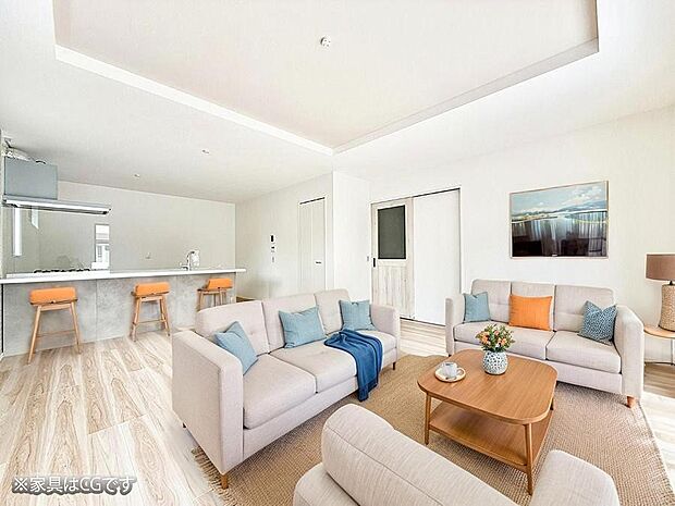 ■心落ち着く場所、ゆったり過ごせるリビング