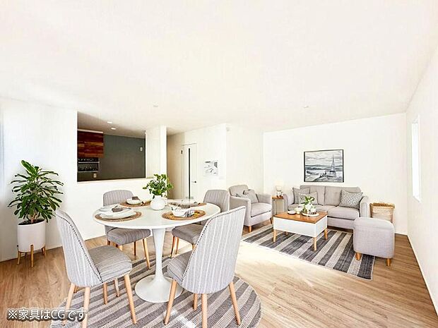 ■くつろぎと笑顔が集まる、心温まるリビング