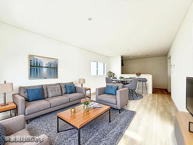 ■くつろぎと笑顔が集まる、心温まるリビング