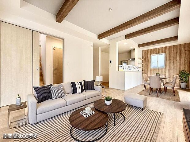 ■くつろぎと笑顔が集まる、心温まるリビング