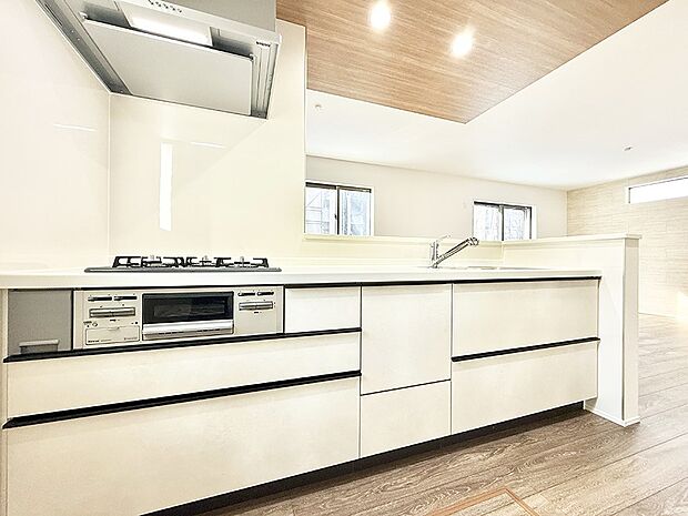 【キッチン】■シンプルで美しく心地よい時間を生むキッチン空間