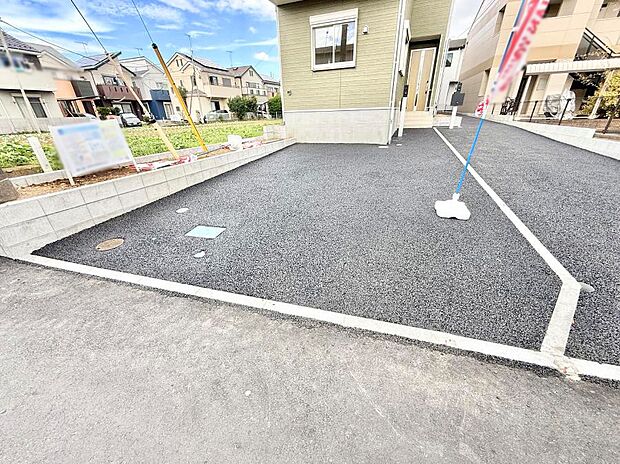 【駐車場】1号棟 ■快適な駐車スペースで安心