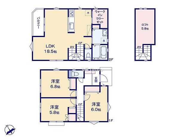【3LDK】1号棟  