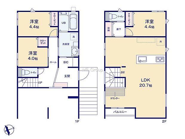 【3LDK】1号棟