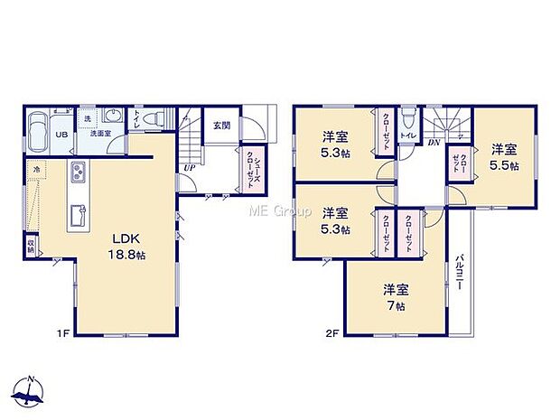 【4LDK】1号棟