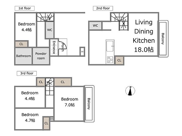 【B号棟参考プラン】建物込4980万円、土地面積61.00m2、建物面積90.25m2（期間限定！建物フリープランに付き、お客様のご要望をお聞かせください！）